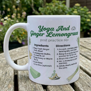 Taza De Café Yoga y Té de Jengibre y Lemongrass Receta En