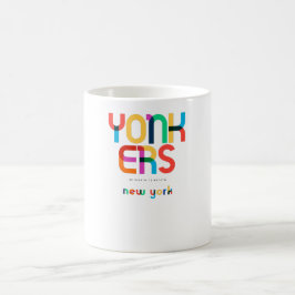 Taza De Café Yonkers New York Mid Century, Pop Art,