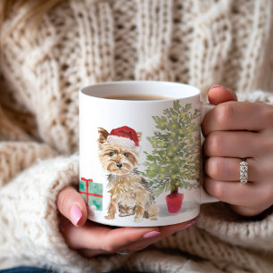 Taza De Café Yorkie 1Navidades personalizados