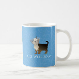 Taza De Café Yorkie Get Well Design