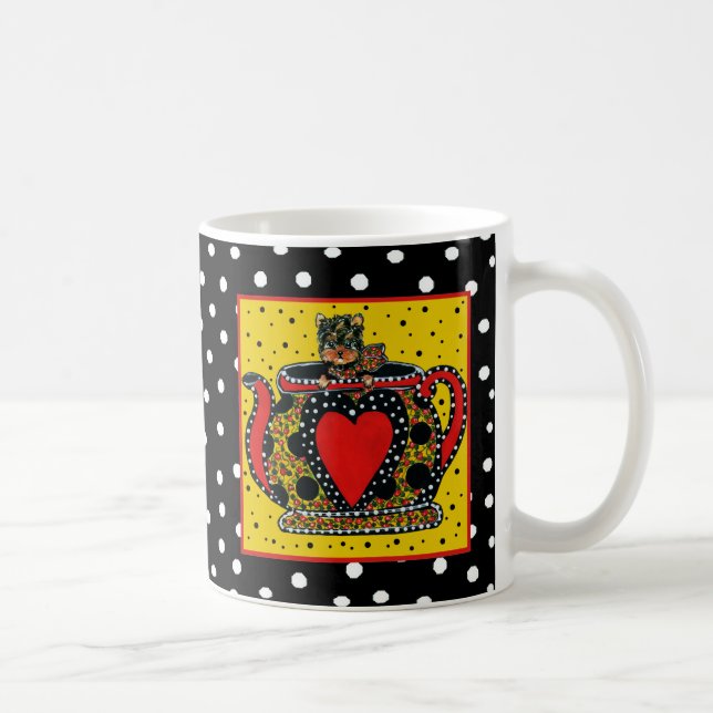Taza De Café Yorkie Poo (Derecha)