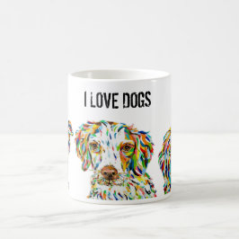 Taza De Café Yorkie Spaniel Shih Tzu Love Dogs Mug