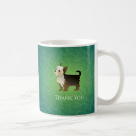 Taza De Café Yorkie Thank You Design