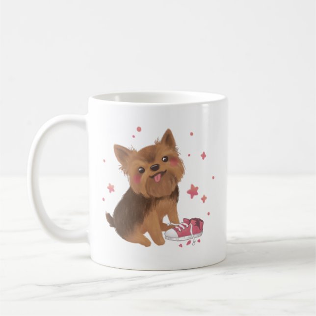 Taza De Café Yorkie the Cutest Trouble Maker (Izquierda)
