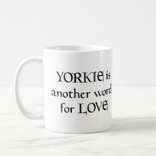 Taza De Café yorkie word coffee mug