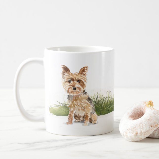 Taza De Café Yorkshire Terrier (Con donut)