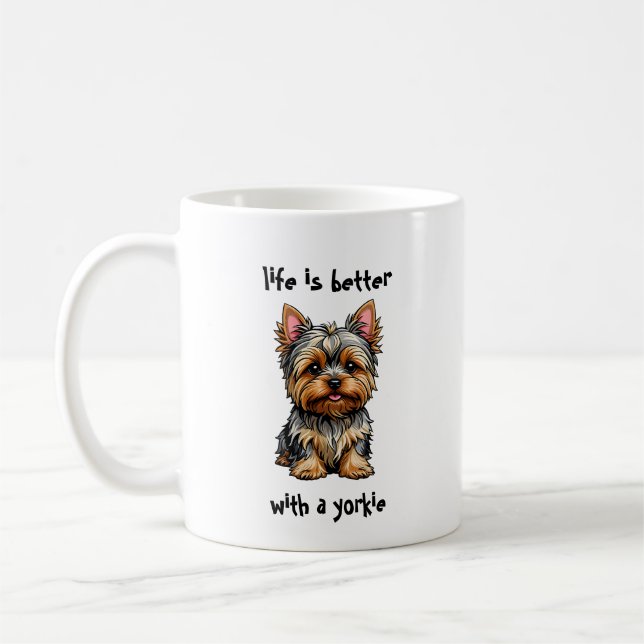 Taza De Café Yorkshire terrier (Izquierda)