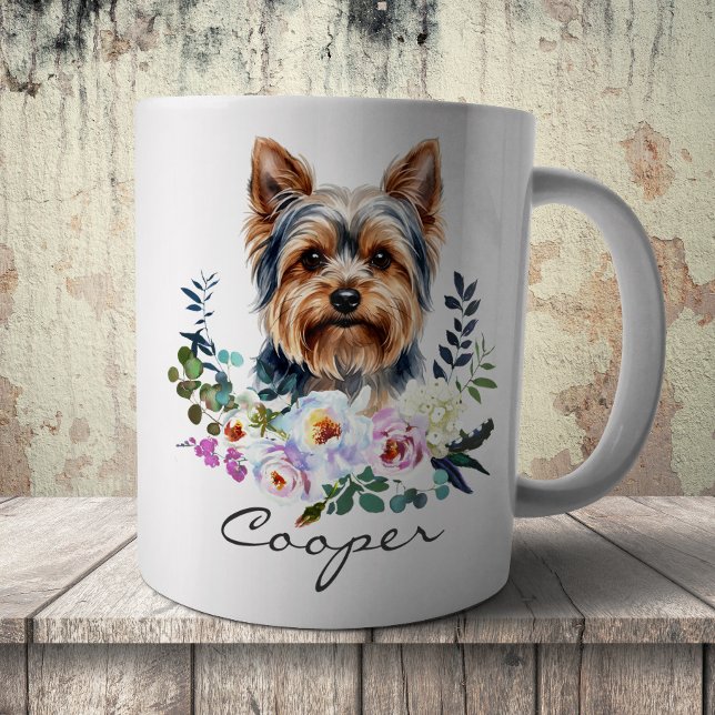 Taza De Café Yorkshire Terrier acuarela (Subido por el creador)