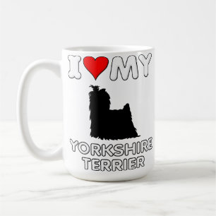 Taza De Café Yorkshire Terrier I Love Heart My Mug