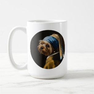 Taza De Café Yorkshire Terrier inspirado en el retrato clásico 