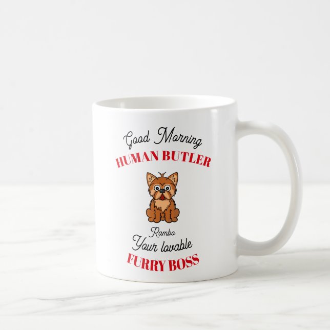 Taza De Café Yorky Personalizable Yorky (Derecha)