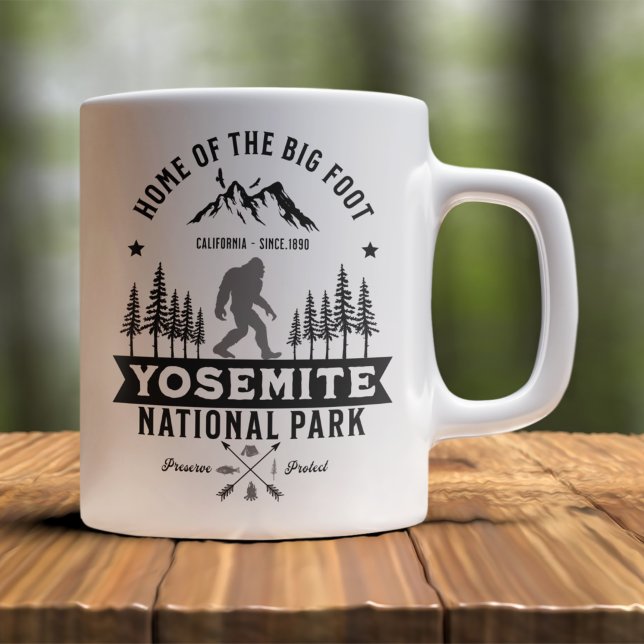 Taza De Café Yosemite National Park Home of the Big Foot Funny (Subido por el creador)