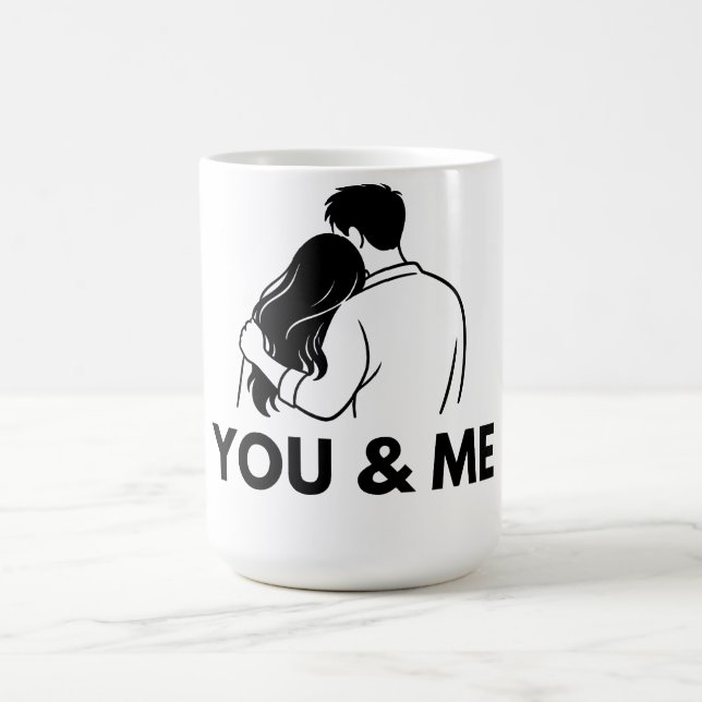 Taza De Café You And Me Minimal Couple Mug (Centro)