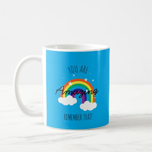 Taza De Café You Are Amazing - Baby Blue Mug (Izquierda)