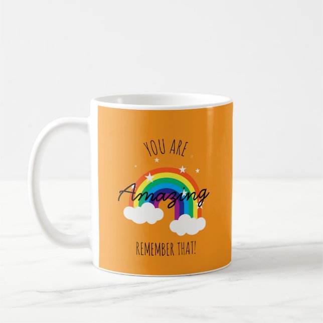 Taza De Café You Are Amazing - Orange (Izquierda)