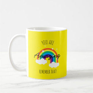 Taza De Café You Are Amazing - Yellow Mug