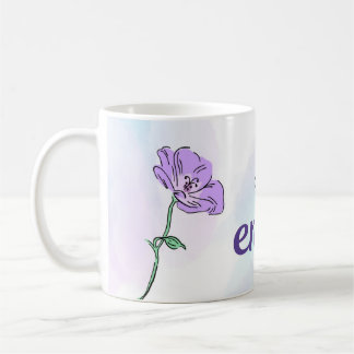 Taza De Café You Are Enough Mug | Minimal Purple Design