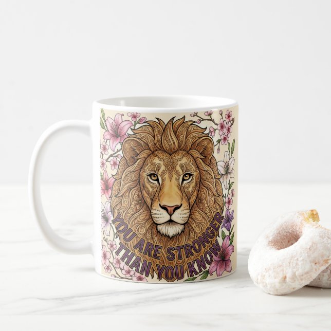 Taza De Café You Are Stronger Than You Know Mug (Con donut)