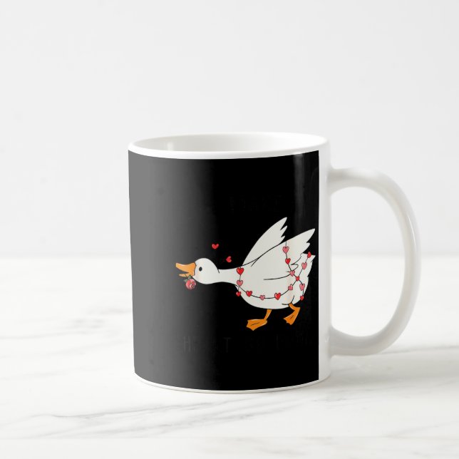 Taza De Café You Make My Heart Go Honk Funny Goose Valentine  (Derecha)