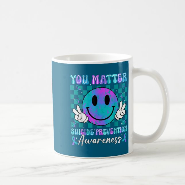 Taza De Café You Ribbon Suicide Prevention Awareness Women Men  (Derecha)