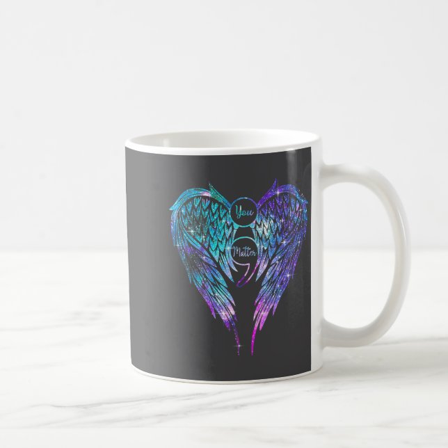 Taza De Café You Wings Suicide Prevention Awareness (on Back)  (Derecha)