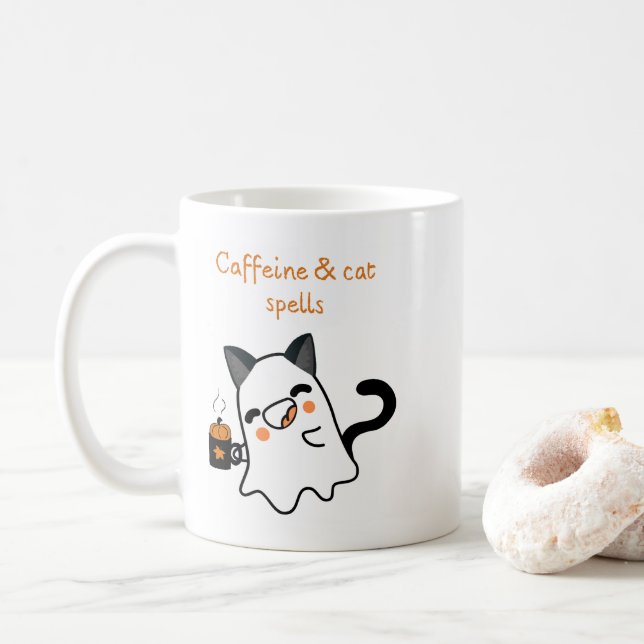 Taza De Café Your Familiar Approves This Mug (Con donut)