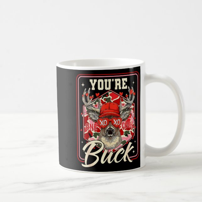 Taza De Café You're One Cool Buck Camouflage Valentine's Day Hu (Derecha)