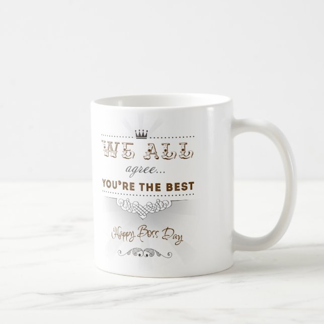 Taza De Café You're the best, Happy Boss's Day (Derecha)