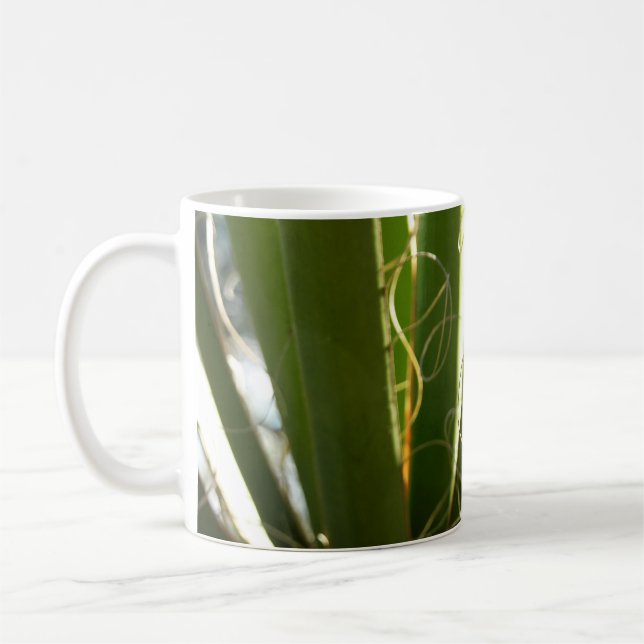 Taza De Café Yucca deja fotografía verde de la naturaleza (Izquierda)