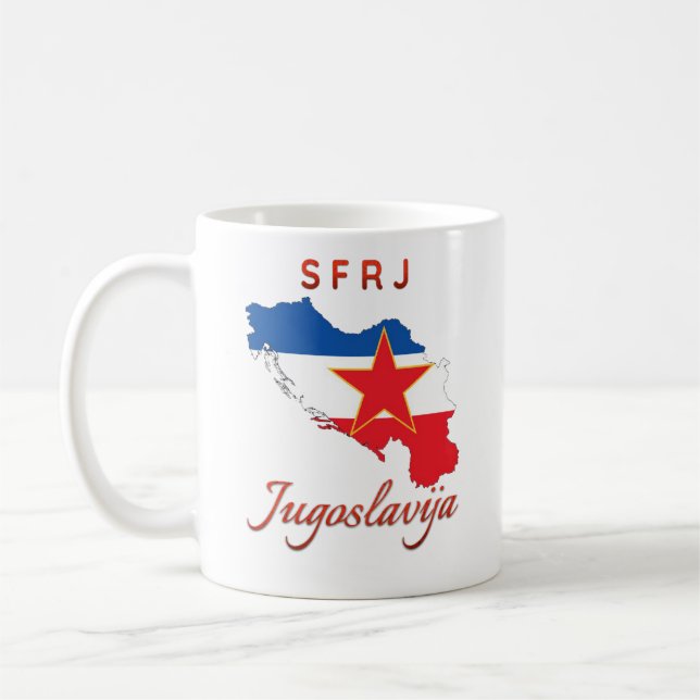 Taza De Café Yugoslavia/Jugoslavija (Izquierda)