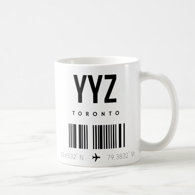 Taza De Café YYZ Toronto Classic Mug (Derecha)