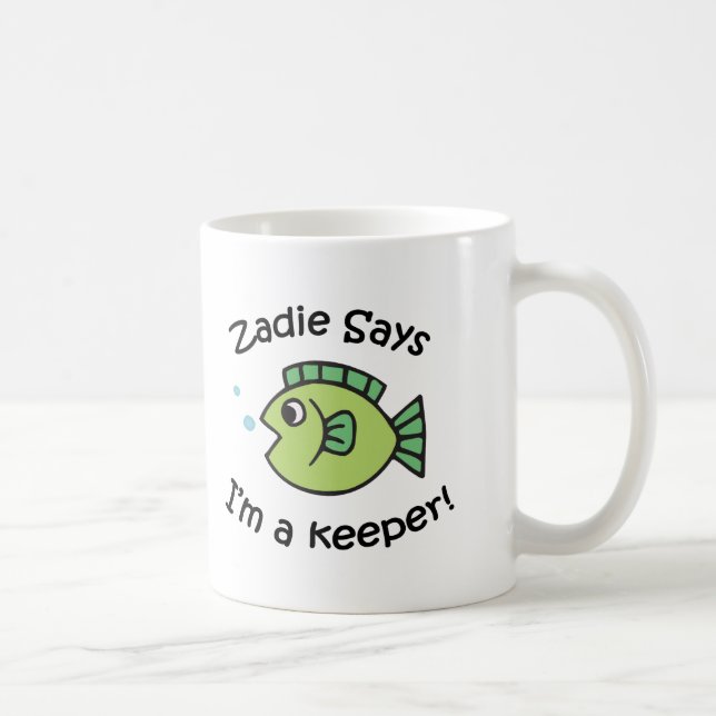 Taza De Café Zadie dice que soy encargado (Derecha)