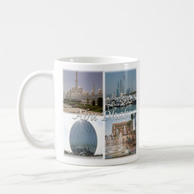 Taza De Café zAE062 ABU DHABI, Emiratos Árabes Unidos, (Izquierda)