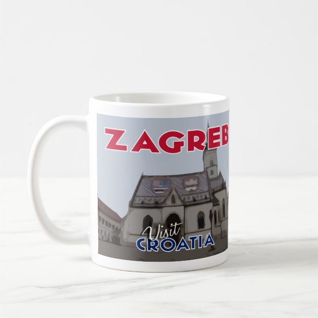 Taza De Café Zagreb, Visita Croacia La Amo (Izquierda)