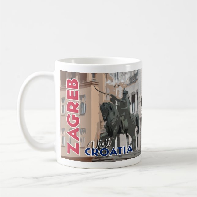 Taza De Café Zagreb, visita Croacia que amo (Izquierda)