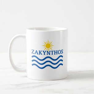 Taza De Café ZAKYNTHOS Grecia, ondas solares