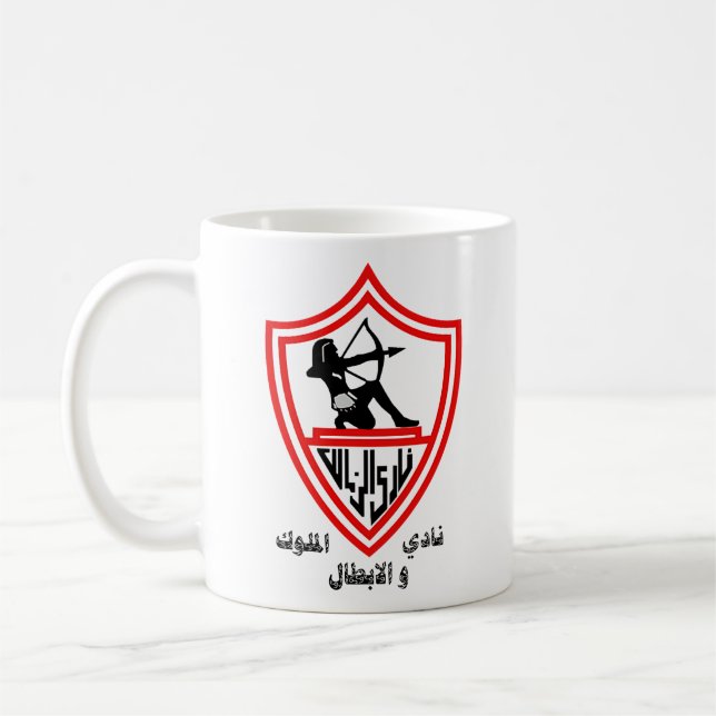 Taza De Café Zamalek SC - Club de Reyes y Campeones Egipcios (Izquierda)