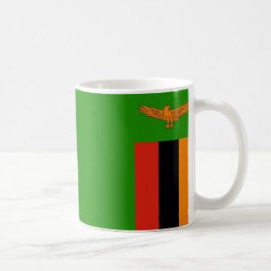 Taza De Café Zambian Flag Ceramic Coffee Mug
