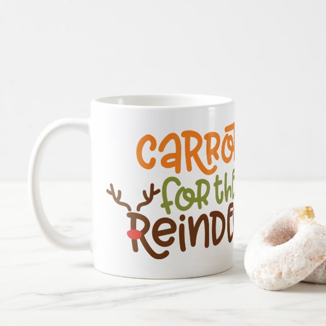 Taza De Café Zanahorias para el café de renos (Con donut)