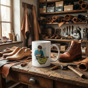 Taza De Café Zapatero Reparador de Zapatos Zapatero Antiguo