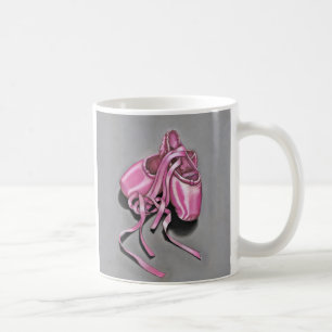Taza De Café Zapatillas de ballet rosa