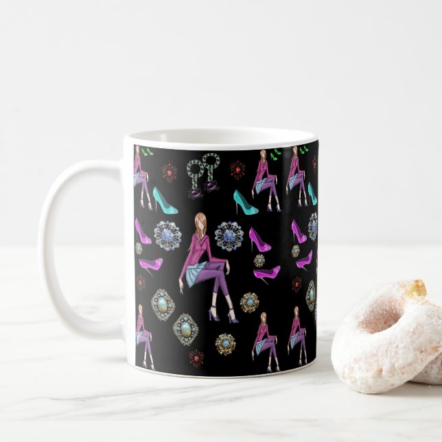 Taza De Café zapatillas de moda para mugre (Con donut)
