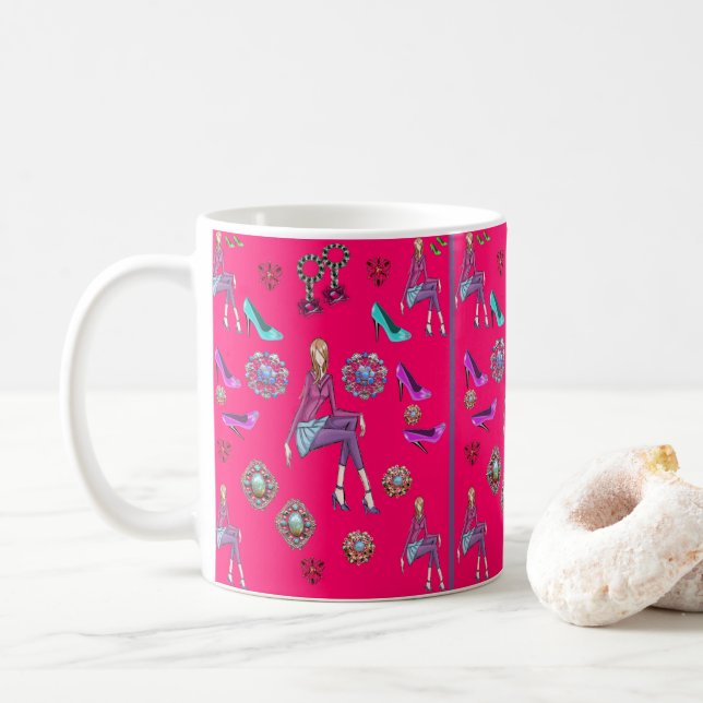 Taza De Café zapatillas de moda para mugre (Con donut)