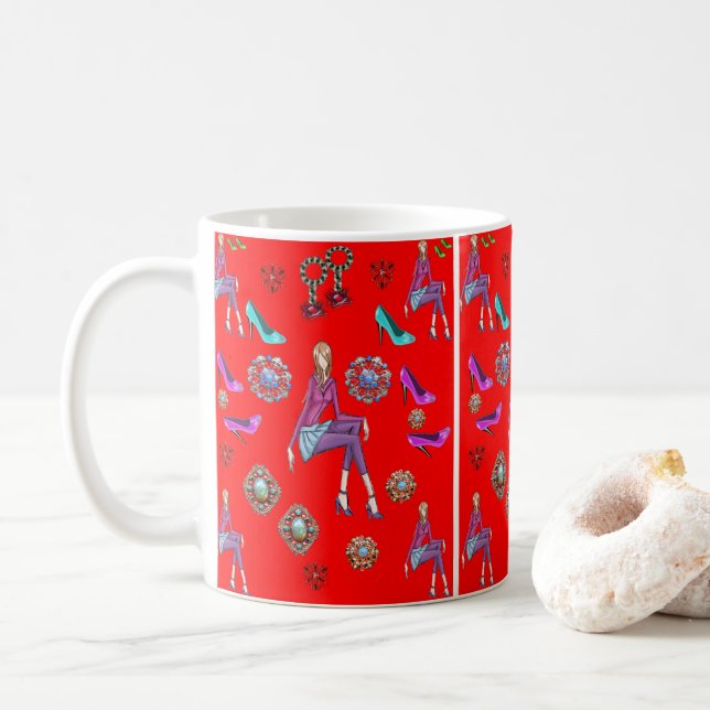 Taza De Café zapatillas de moda para mugre (Con donut)