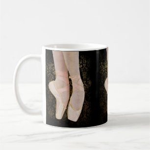 Taza De Café Zapatos de aleta - Oro rosado negro