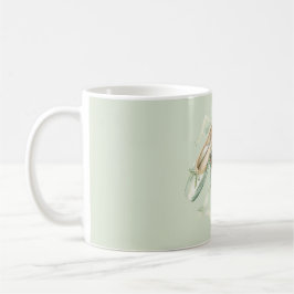 Taza De Café Zapatos de ballet verdes menta niña bailarina