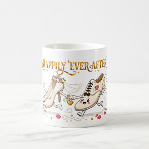Taza De Café Zapatos de Boda Felices para Siempre