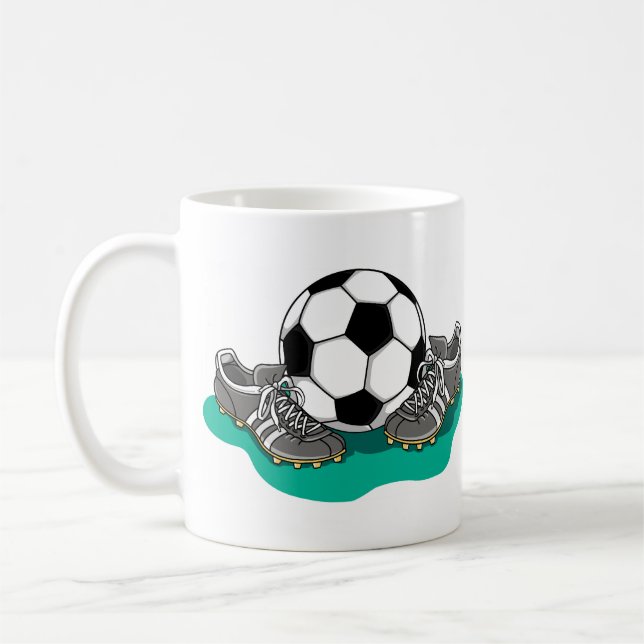 Taza De Café Zapatos del balón de fútbol (Izquierda)