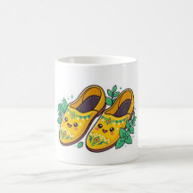Zapatos Marroquíes Amarillos Kawaii Babouche Stic