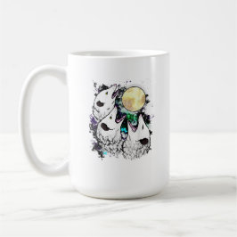 Taza De Café Zarigüeya Divertida Luna Cute Possum Gritando